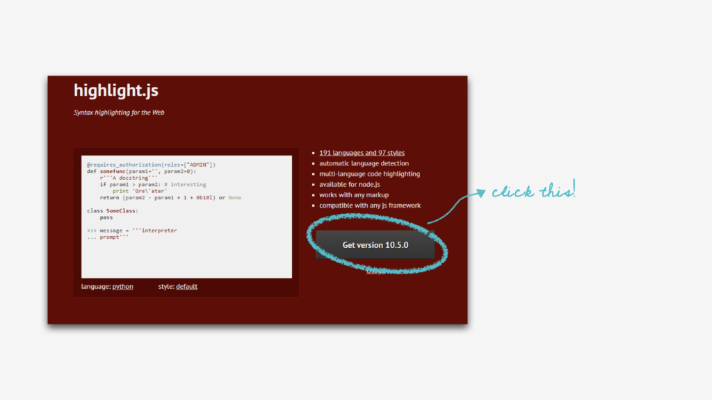 highlight.js homepage
